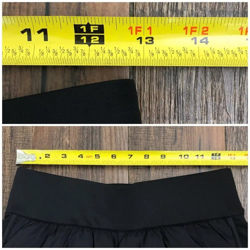 Adidas High Waisted Running Short X-City Padded Drawstring Pockets Size XS Black